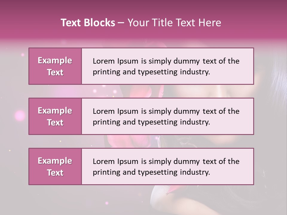 Beauty Straight Coloring PowerPoint Template