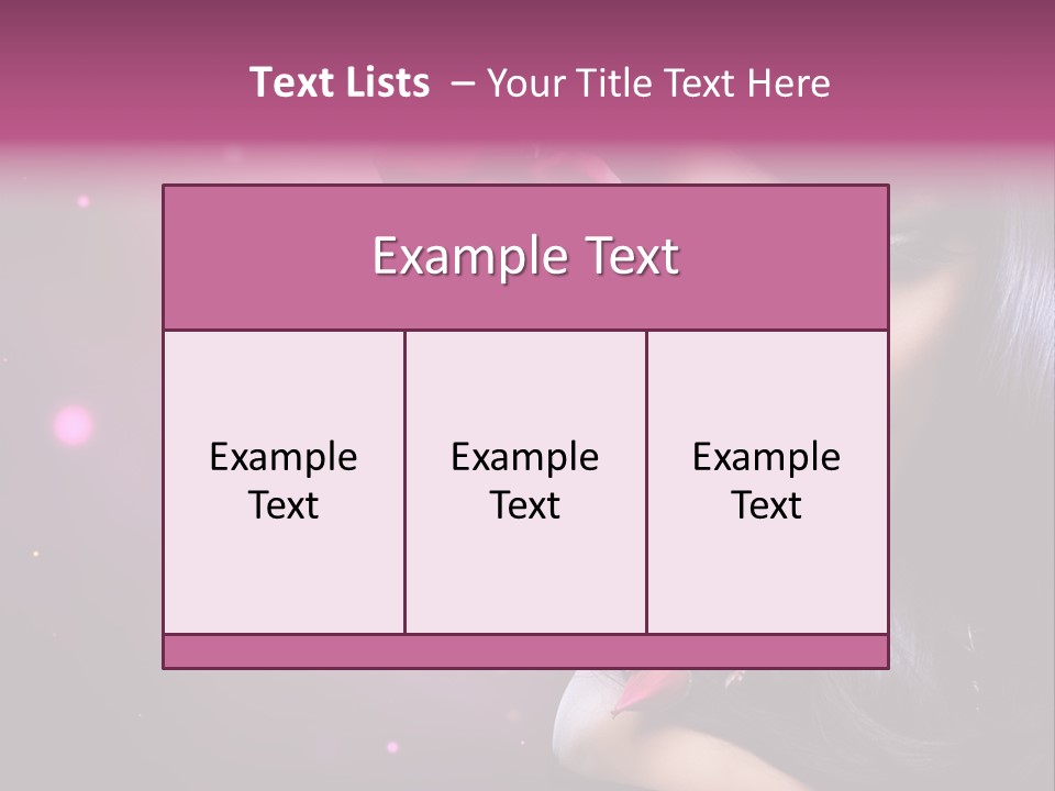 Beauty Straight Coloring PowerPoint Template