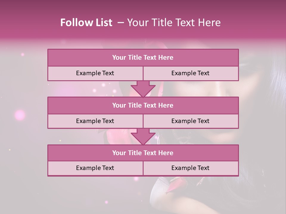 Beauty Straight Coloring PowerPoint Template