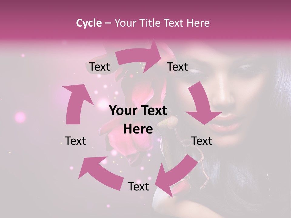 Beauty Straight Coloring PowerPoint Template