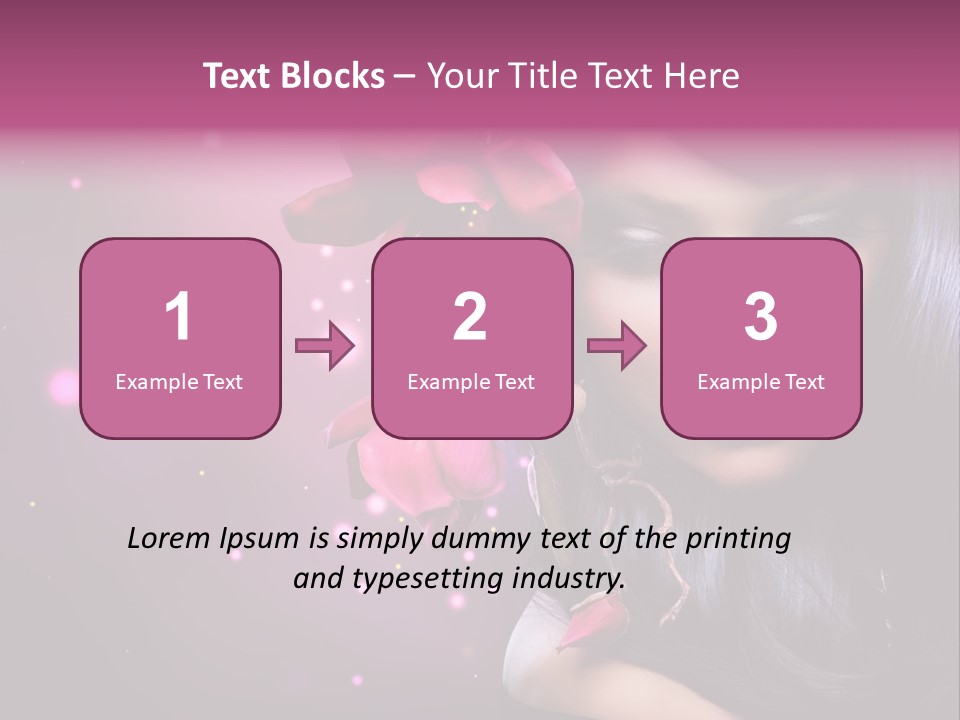 Beauty Straight Coloring PowerPoint Template