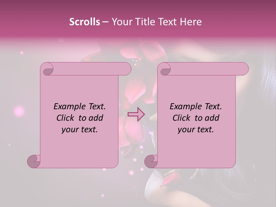 Beauty Straight Coloring PowerPoint Template