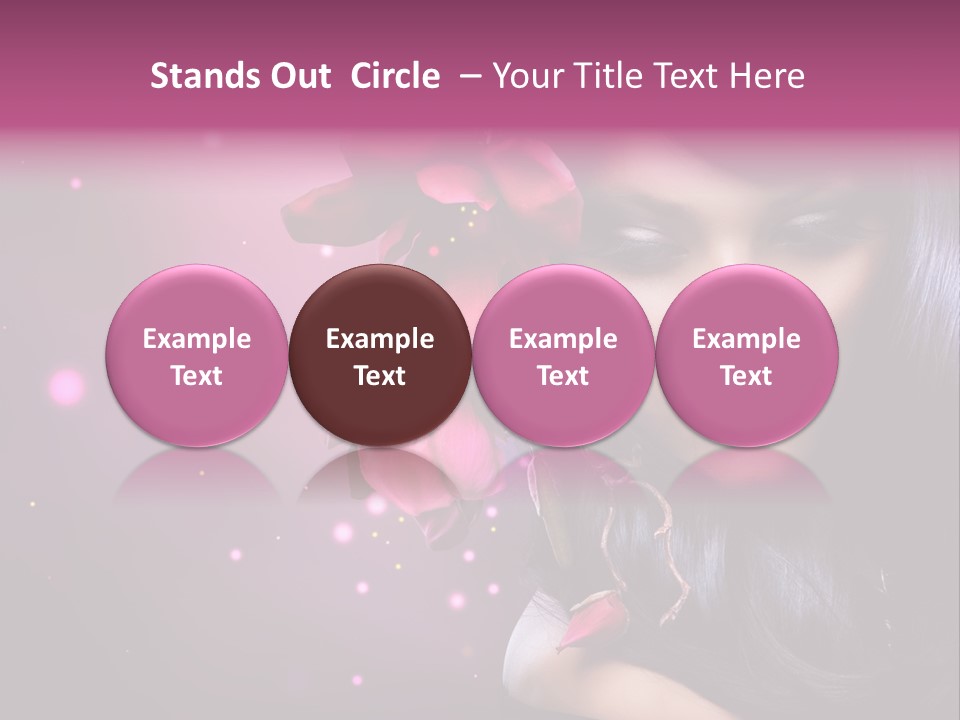 Beauty Straight Coloring PowerPoint Template