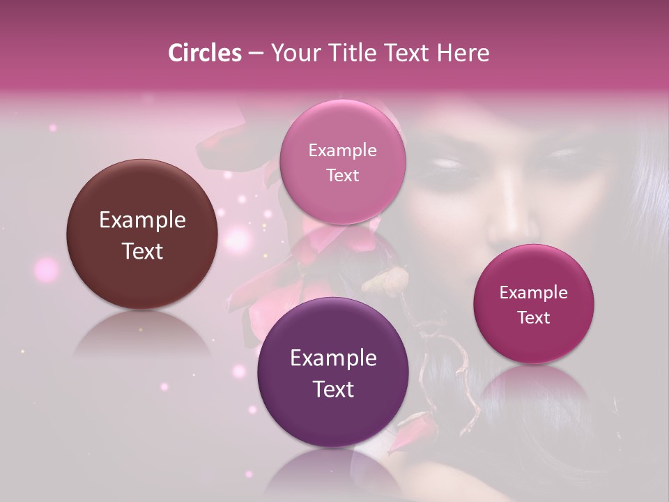 Beauty Straight Coloring PowerPoint Template