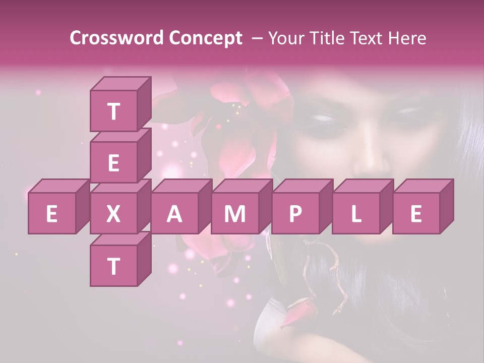 Beauty Straight Coloring PowerPoint Template