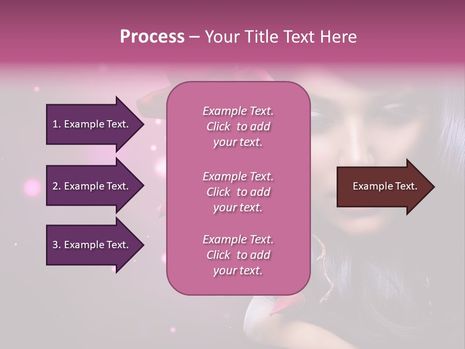 Beauty Straight Coloring PowerPoint Template