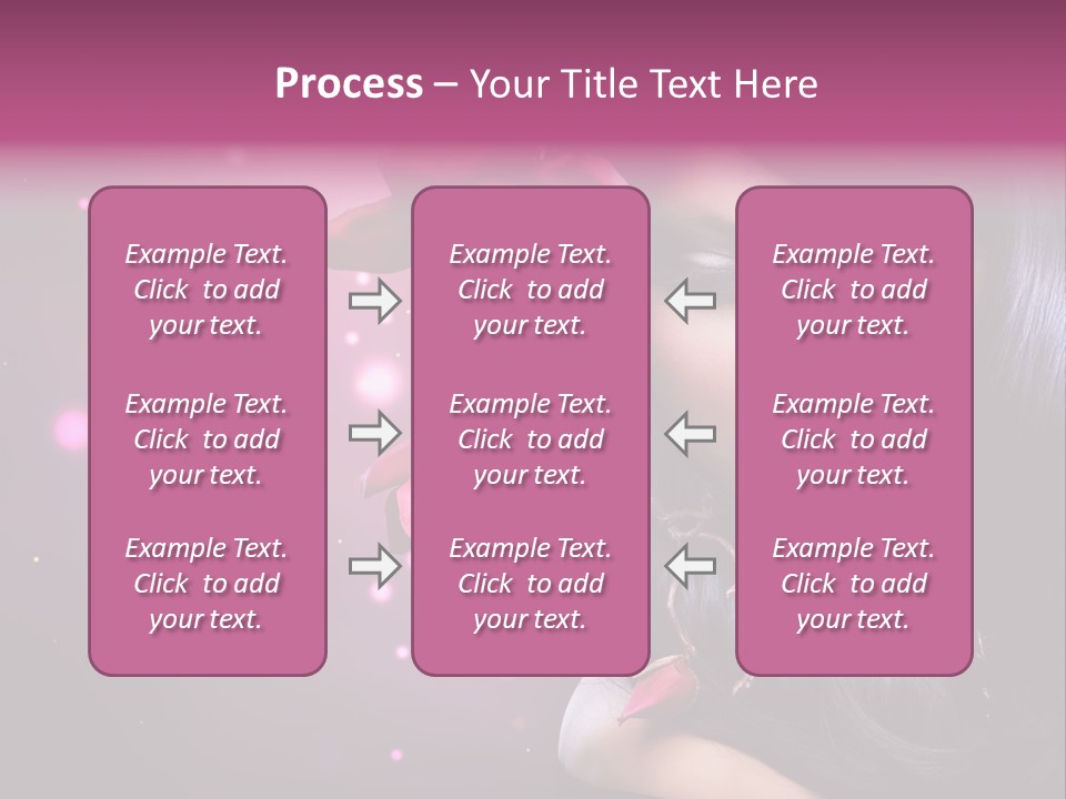 Beauty Straight Coloring PowerPoint Template