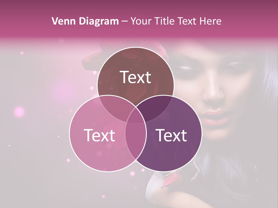 Beauty Straight Coloring PowerPoint Template