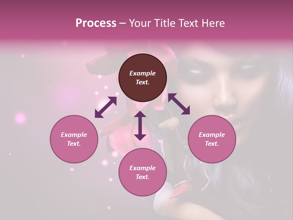 Beauty Straight Coloring PowerPoint Template