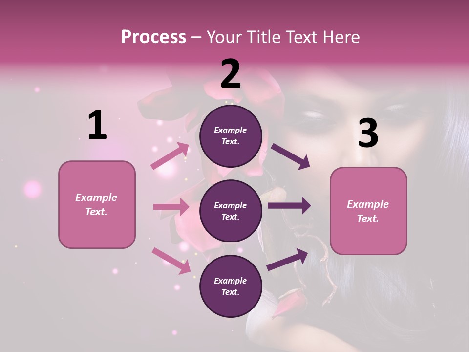 Beauty Straight Coloring PowerPoint Template