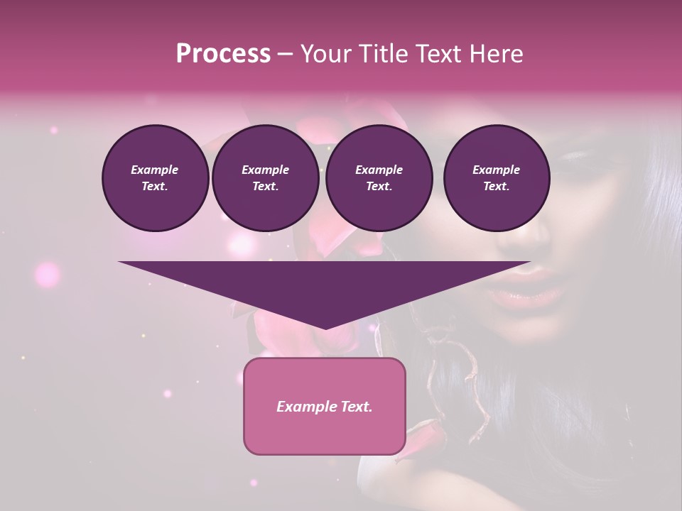 Beauty Straight Coloring PowerPoint Template