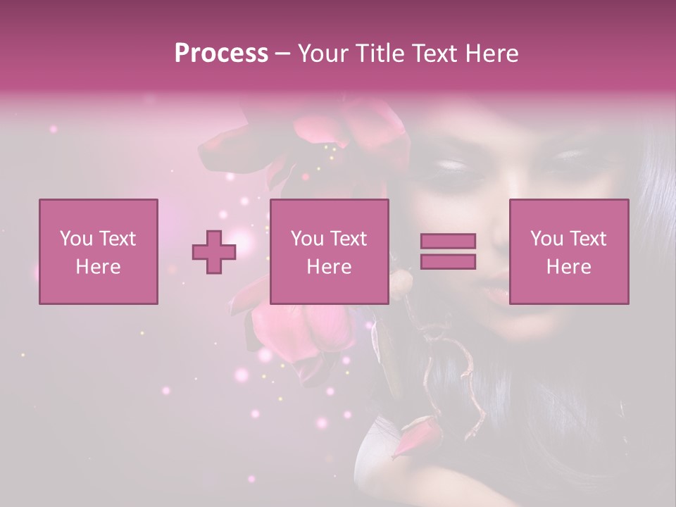 Beauty Straight Coloring PowerPoint Template