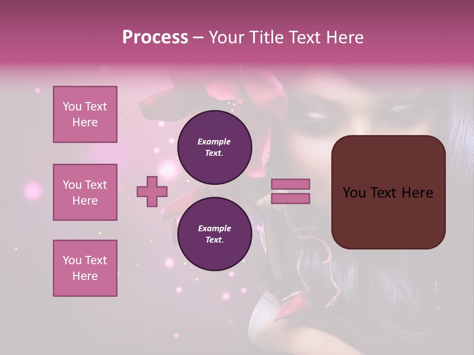 Beauty Straight Coloring PowerPoint Template