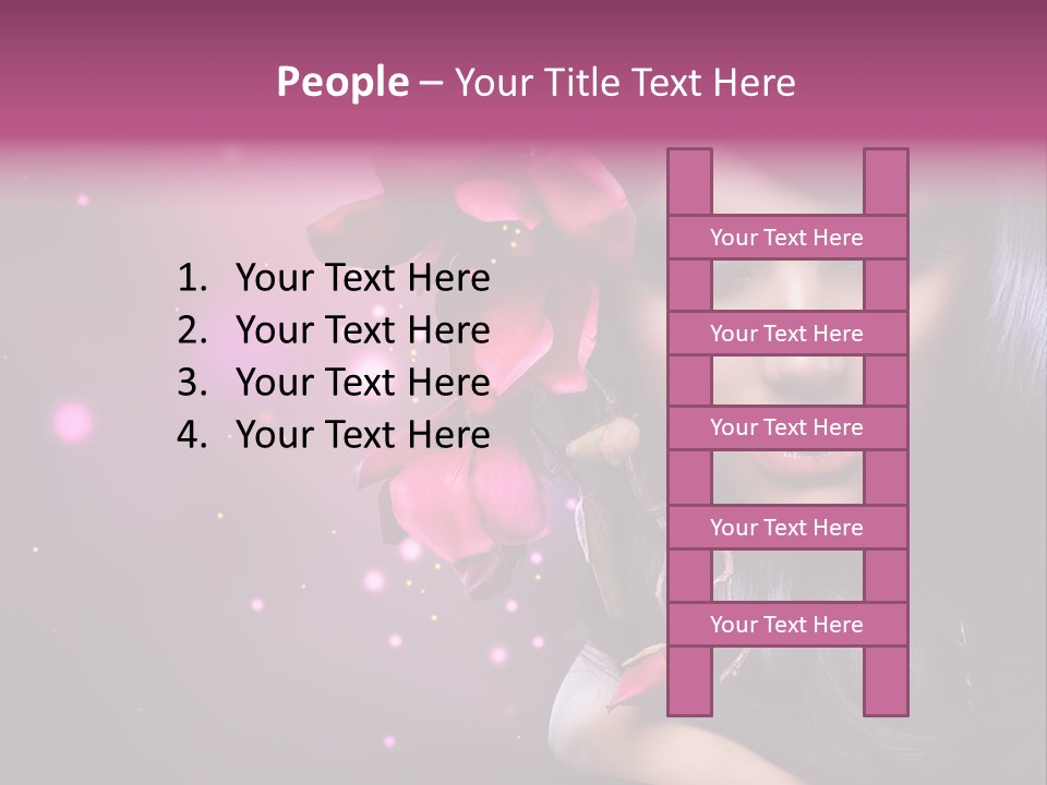 Beauty Straight Coloring PowerPoint Template