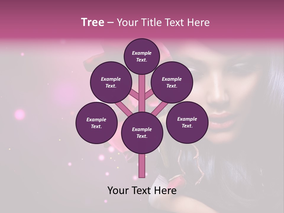 Beauty Straight Coloring PowerPoint Template