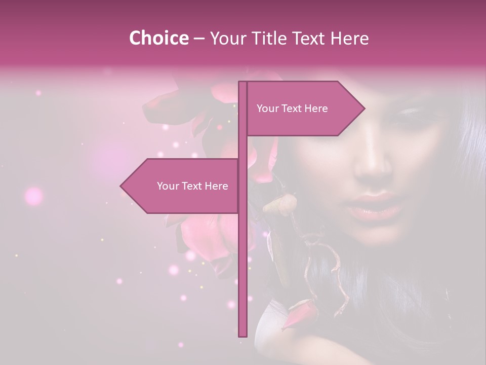 Beauty Straight Coloring PowerPoint Template