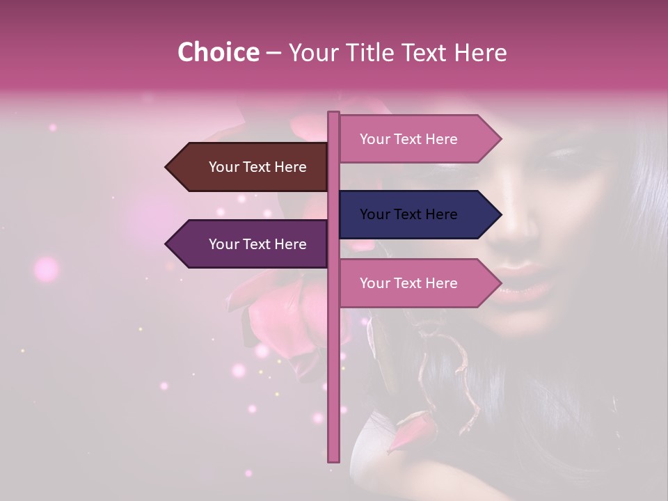 Beauty Straight Coloring PowerPoint Template