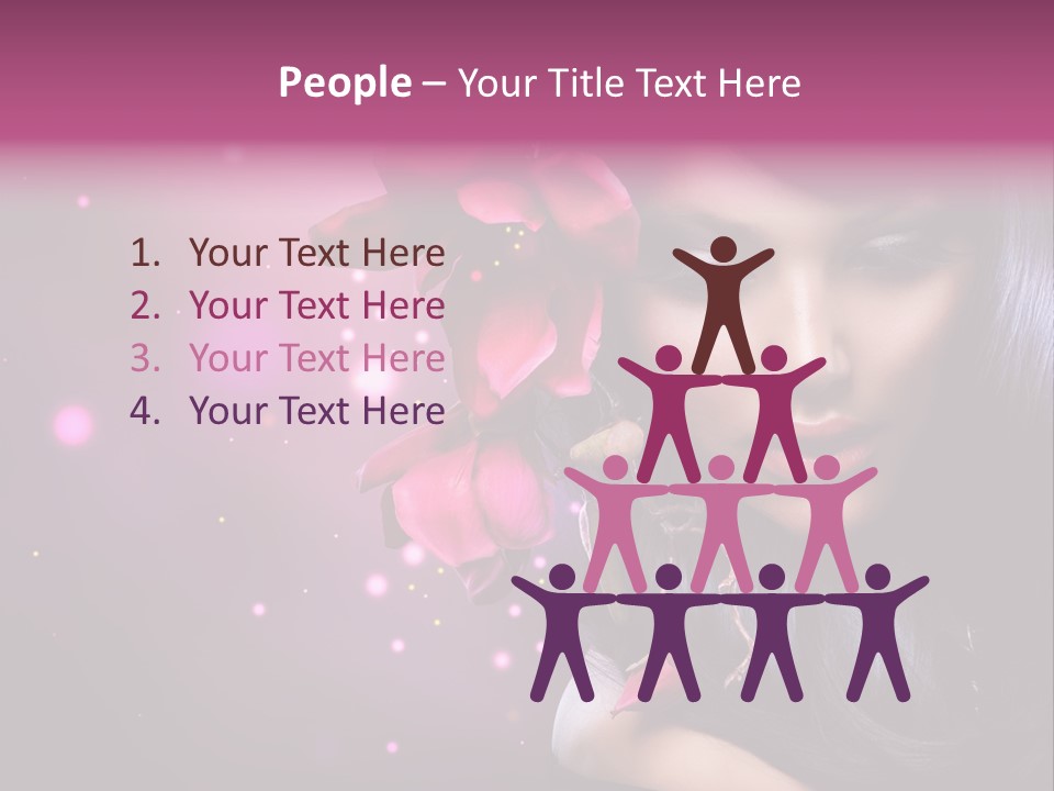 Beauty Straight Coloring PowerPoint Template