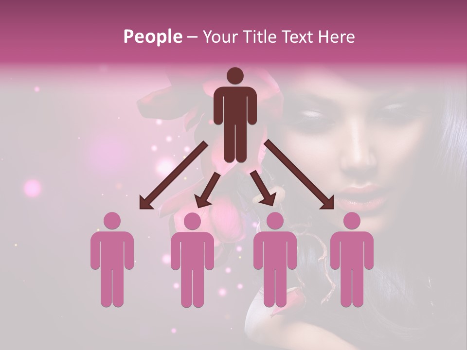 Beauty Straight Coloring PowerPoint Template