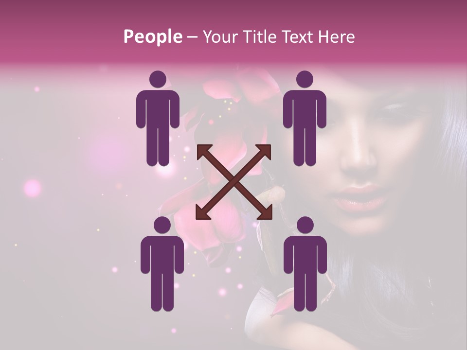 Beauty Straight Coloring PowerPoint Template