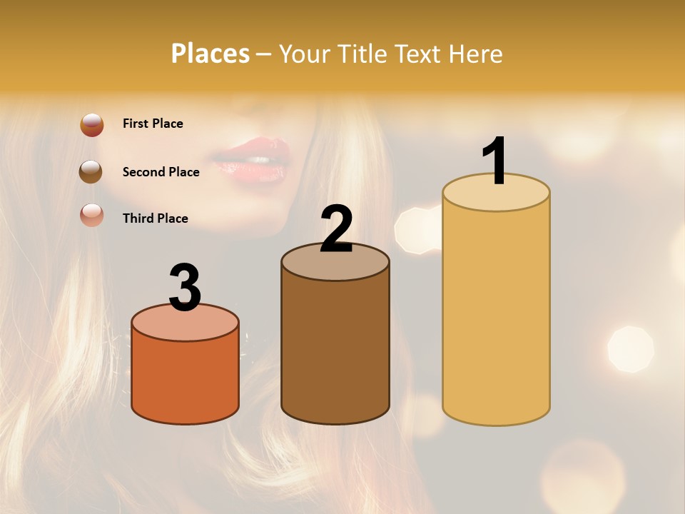 Blonde Blinking Luxury PowerPoint Template