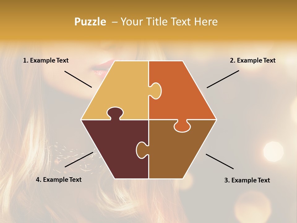 Blonde Blinking Luxury PowerPoint Template