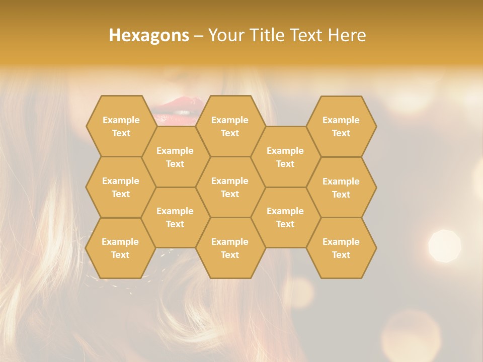 Blonde Blinking Luxury PowerPoint Template