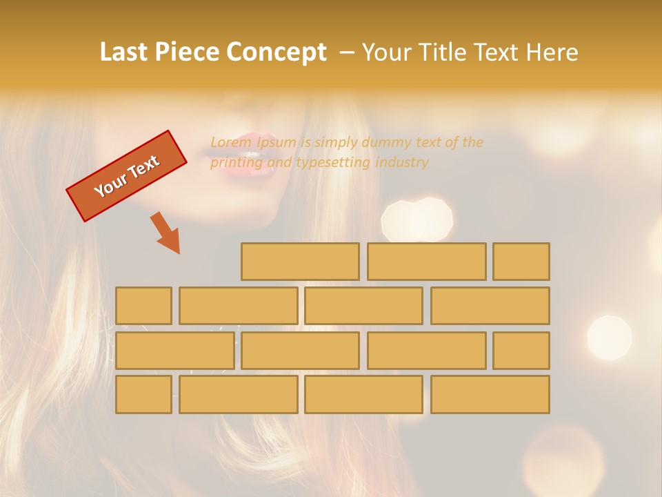 Blonde Blinking Luxury PowerPoint Template
