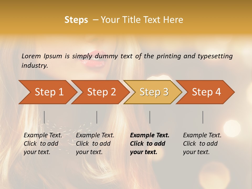 Blonde Blinking Luxury PowerPoint Template