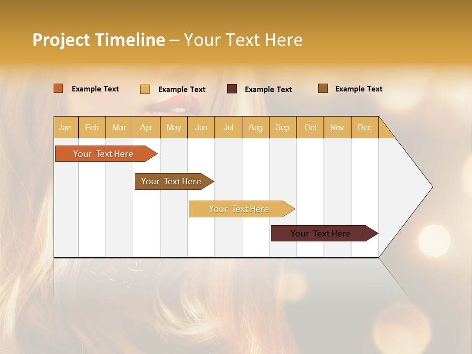 Blonde Blinking Luxury PowerPoint Template