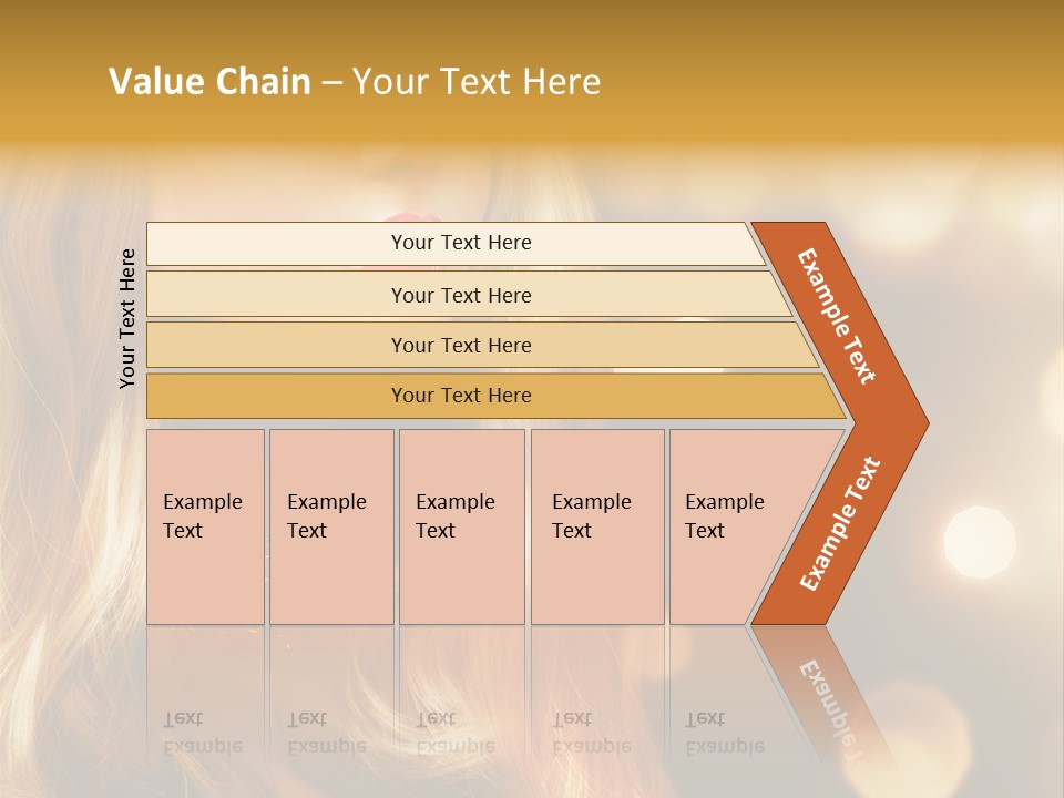 Blonde Blinking Luxury PowerPoint Template