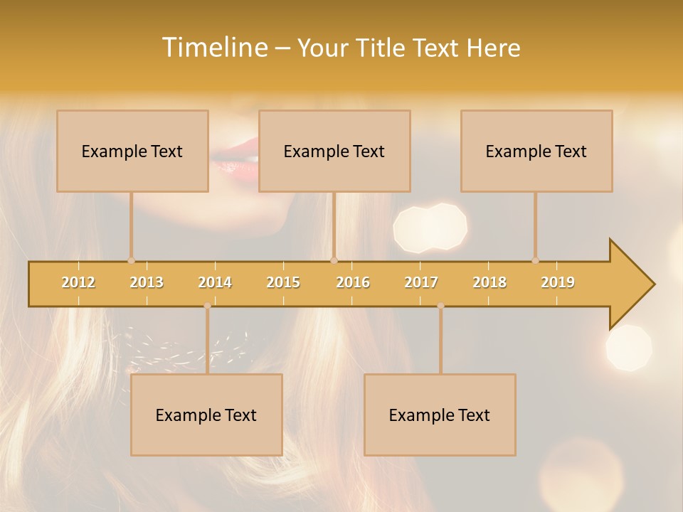 Blonde Blinking Luxury PowerPoint Template