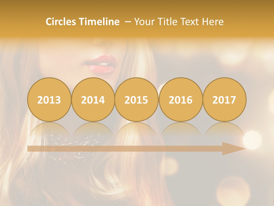 Blonde Blinking Luxury PowerPoint Template