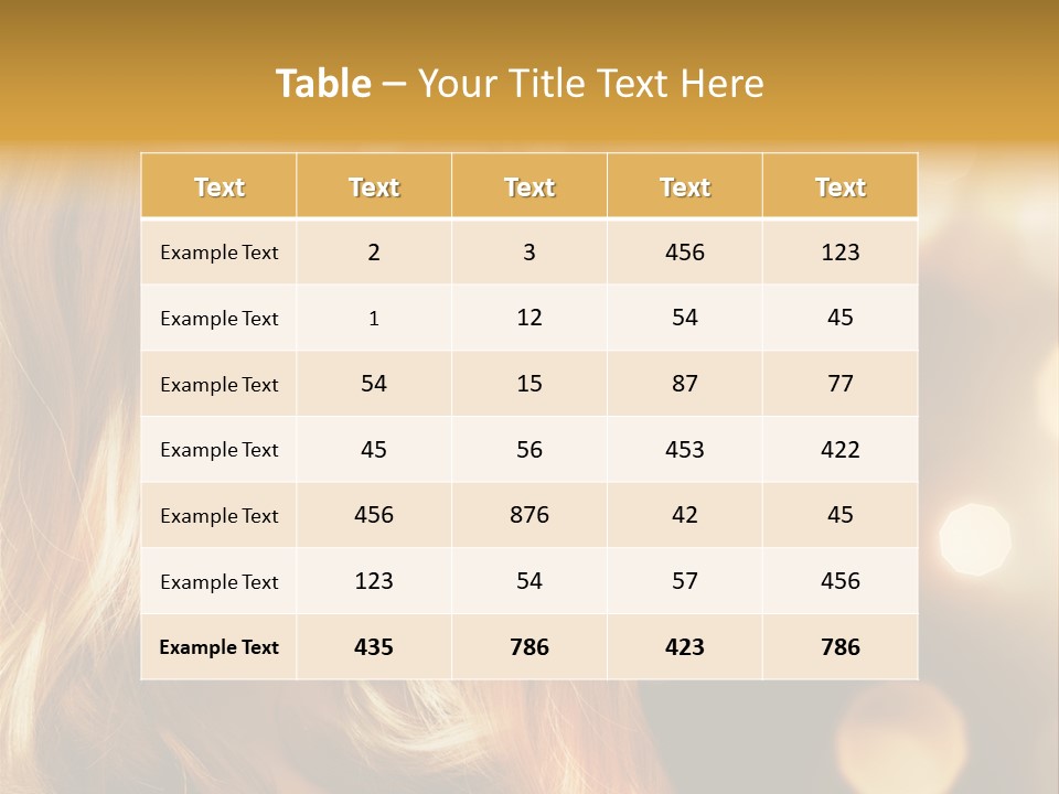 Blonde Blinking Luxury PowerPoint Template