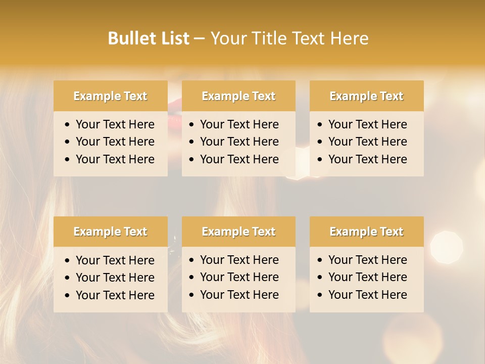 Blonde Blinking Luxury PowerPoint Template