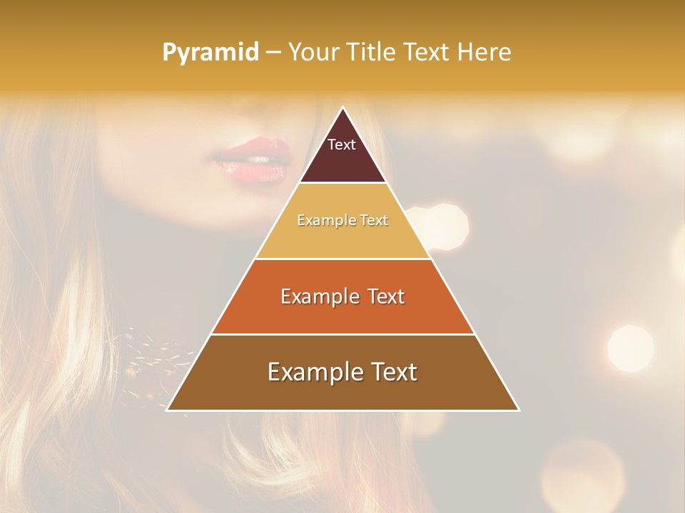 Blonde Blinking Luxury PowerPoint Template