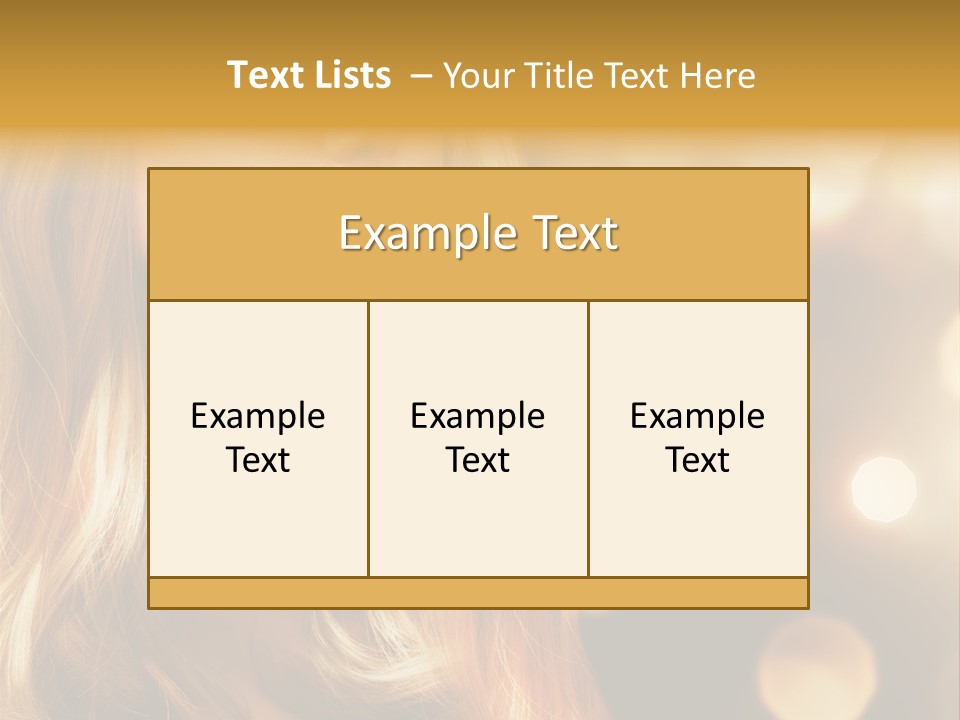 Blonde Blinking Luxury PowerPoint Template