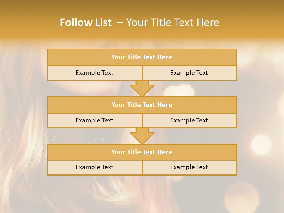 Blonde Blinking Luxury PowerPoint Template