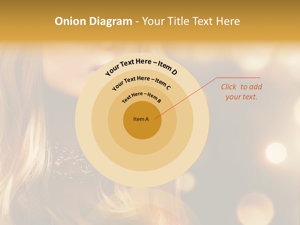 Blonde Blinking Luxury PowerPoint Template