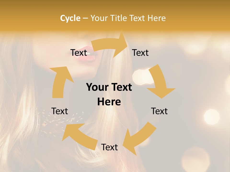 Blonde Blinking Luxury PowerPoint Template