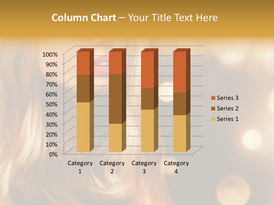 Blonde Blinking Luxury PowerPoint Template