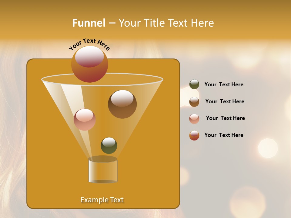 Blonde Blinking Luxury PowerPoint Template