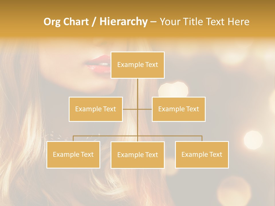 Blonde Blinking Luxury PowerPoint Template