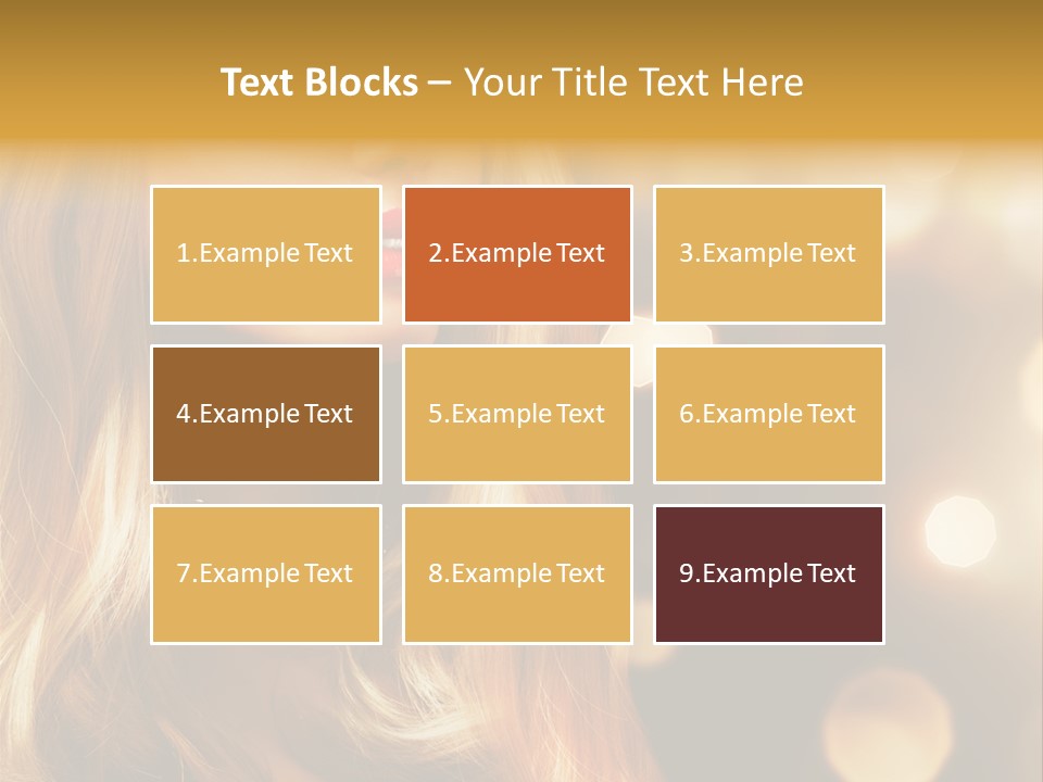 Blonde Blinking Luxury PowerPoint Template