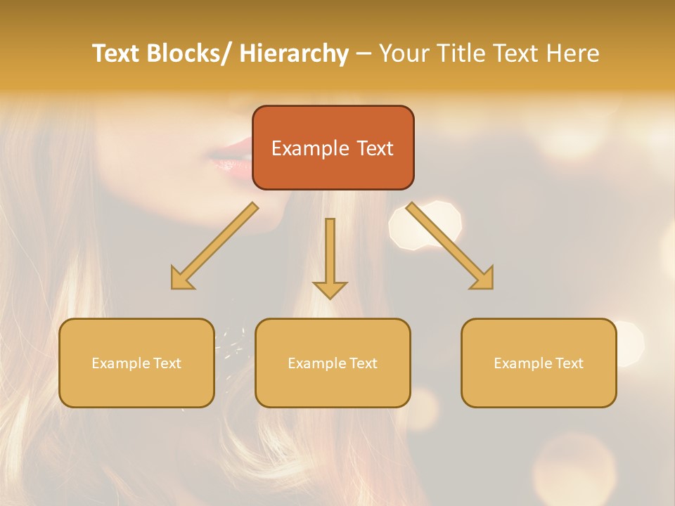 Blonde Blinking Luxury PowerPoint Template