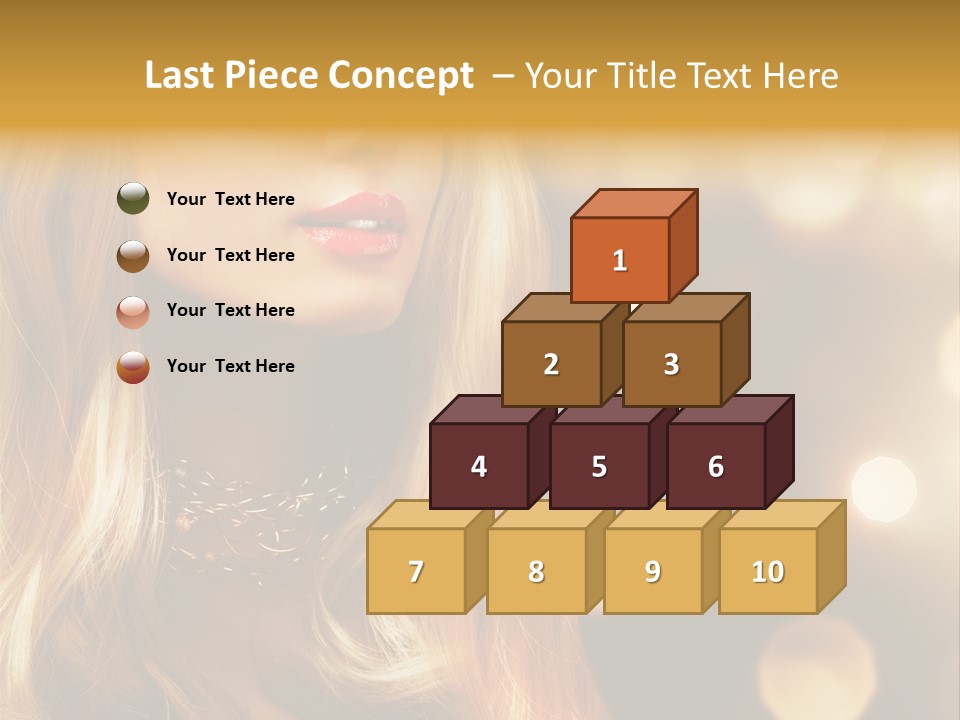 Blonde Blinking Luxury PowerPoint Template