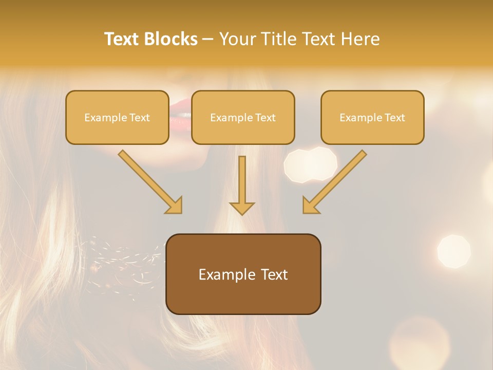 Blonde Blinking Luxury PowerPoint Template