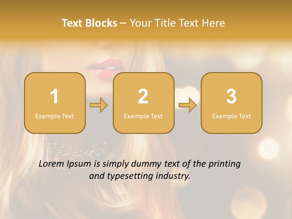 Blonde Blinking Luxury PowerPoint Template