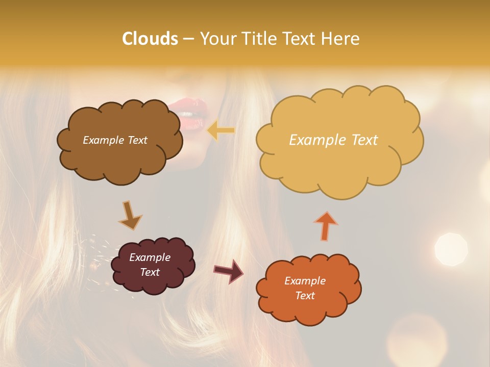 Blonde Blinking Luxury PowerPoint Template