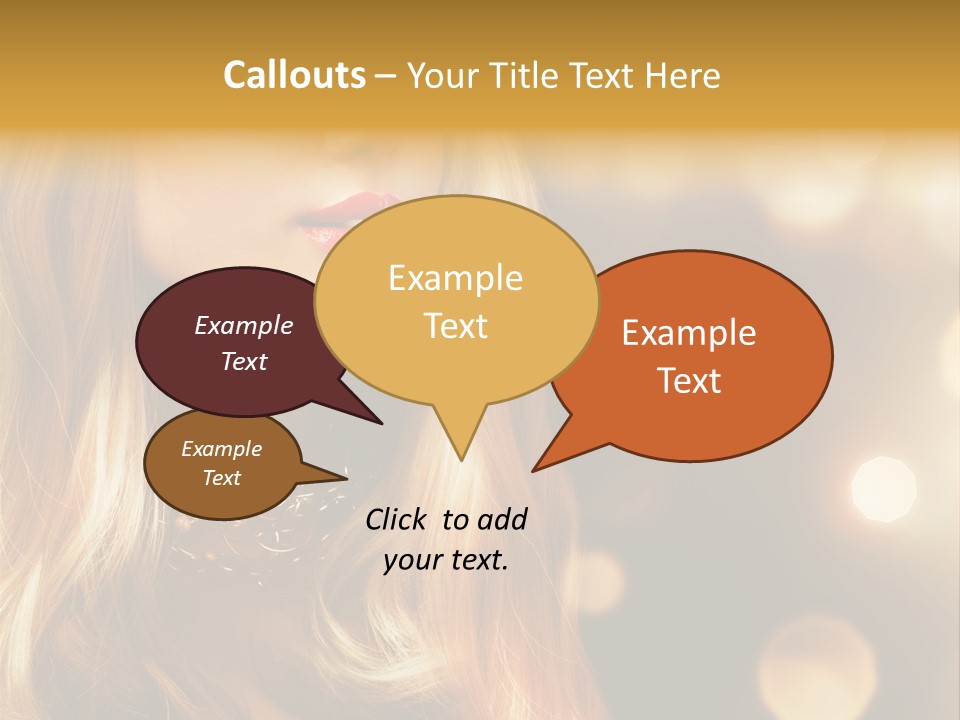 Blonde Blinking Luxury PowerPoint Template